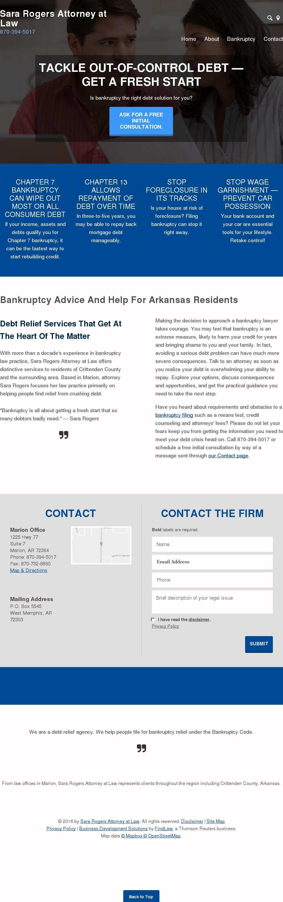 Sara Rogers Attorney at Law - Marion AR Lawyers