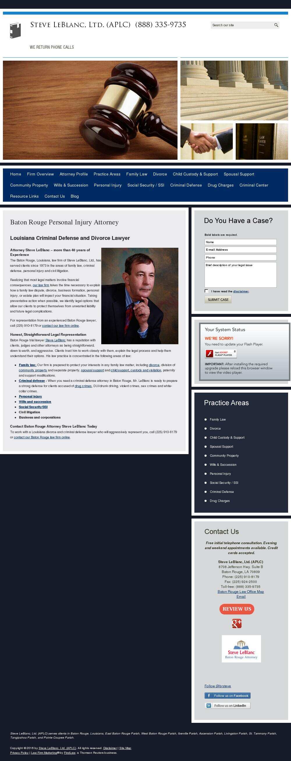 Steve LeBlanc, Ltd. (APLC) - Baton Rouge LA Lawyers