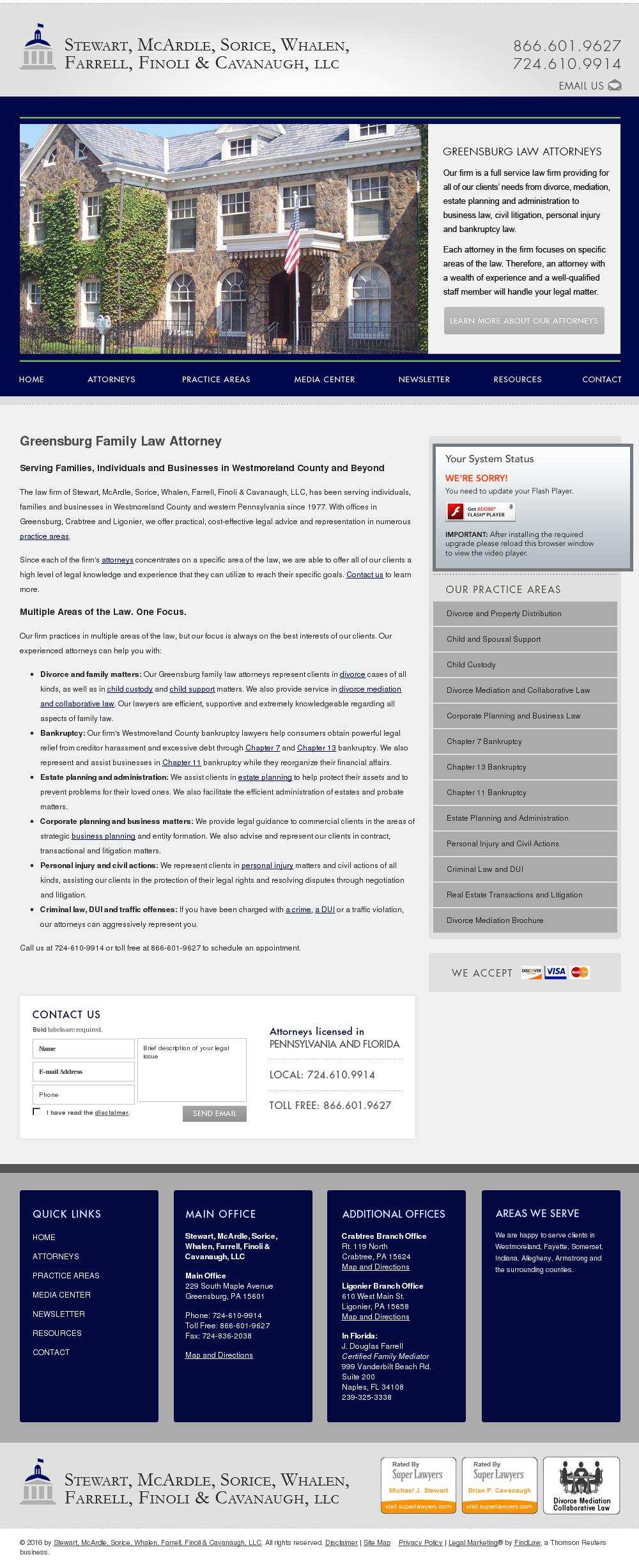 Stewart, McArdle, Sorice, Whalen, Farrell, Finoli & Cavanaugh, LLC - Crabtree PA Lawyers
