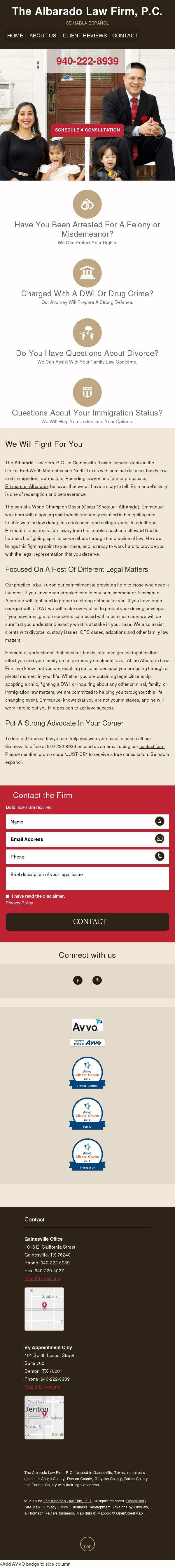 The Albarado Law Firm, P.C. - Gainesville TX Lawyers
