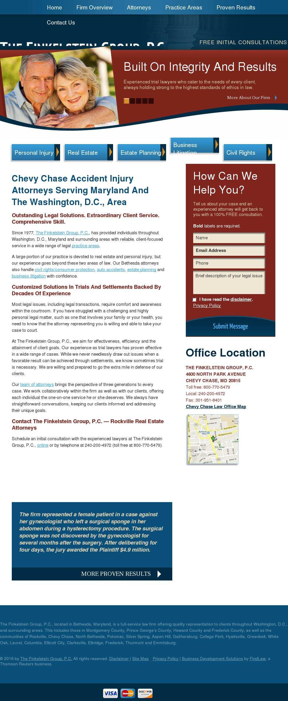 The Finkelstein Group, P.C. - Chevy Chase MD Lawyers