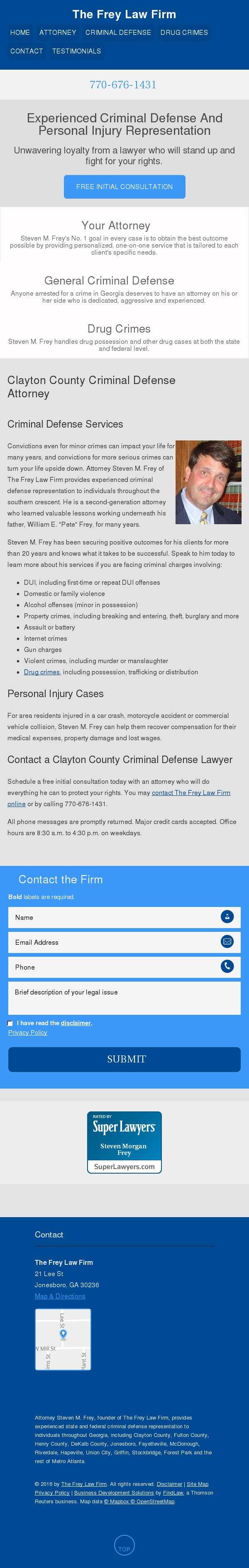 The Frey Law Firm - Jonesboro GA Lawyers