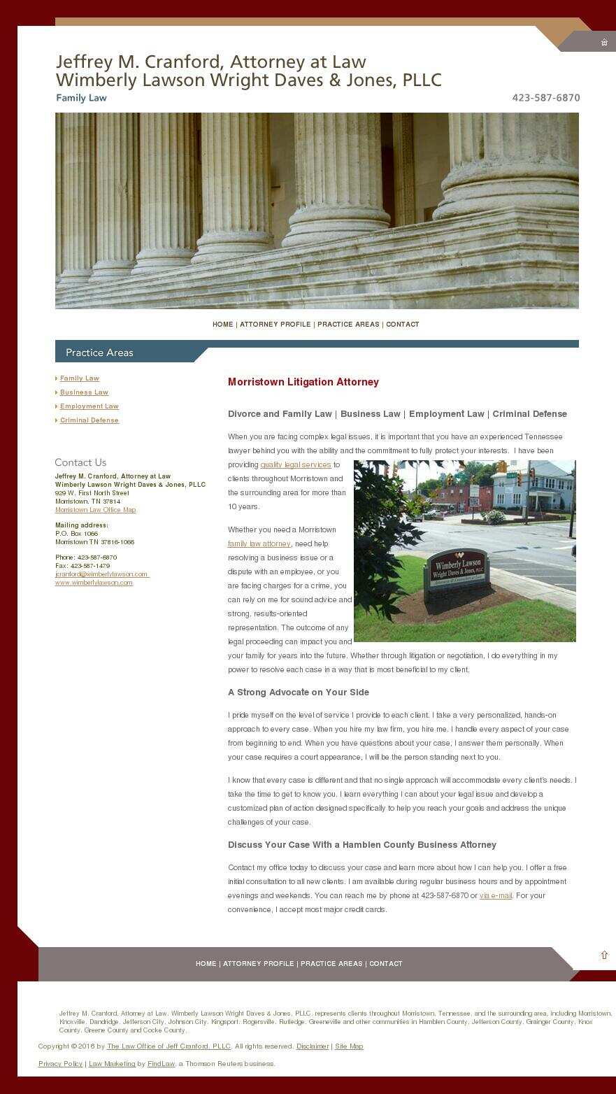 The Law Office of Jeff Cranford, PLLC - Morristown TN Lawyers