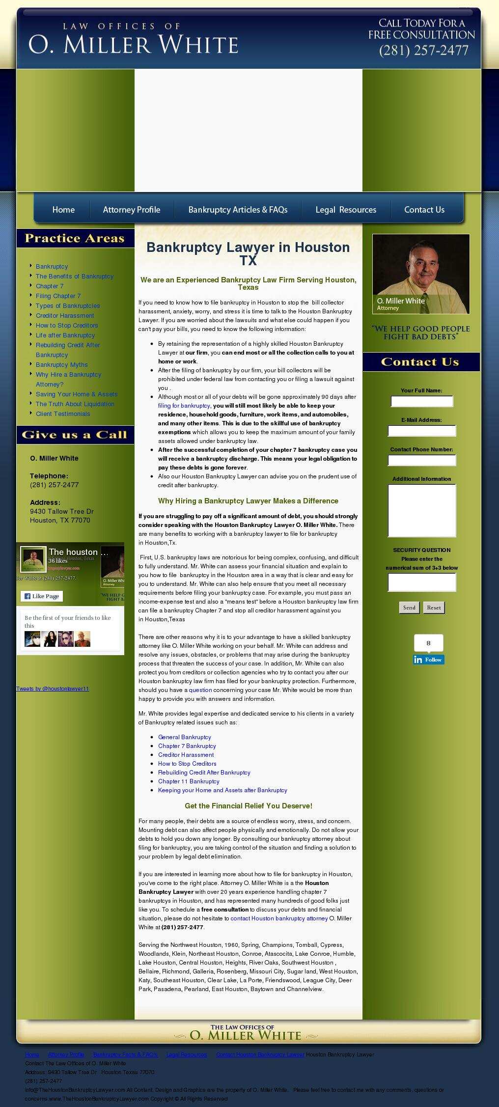 The Law Office of O. Miller White - Houston TX Lawyers