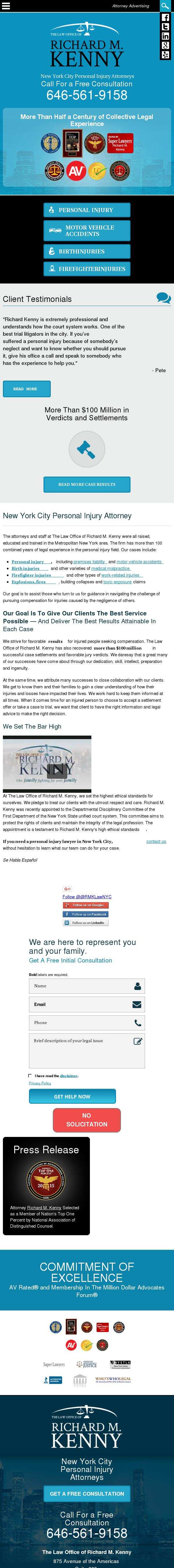 The Law Office of Richard M. Kenny - New York NY Lawyers