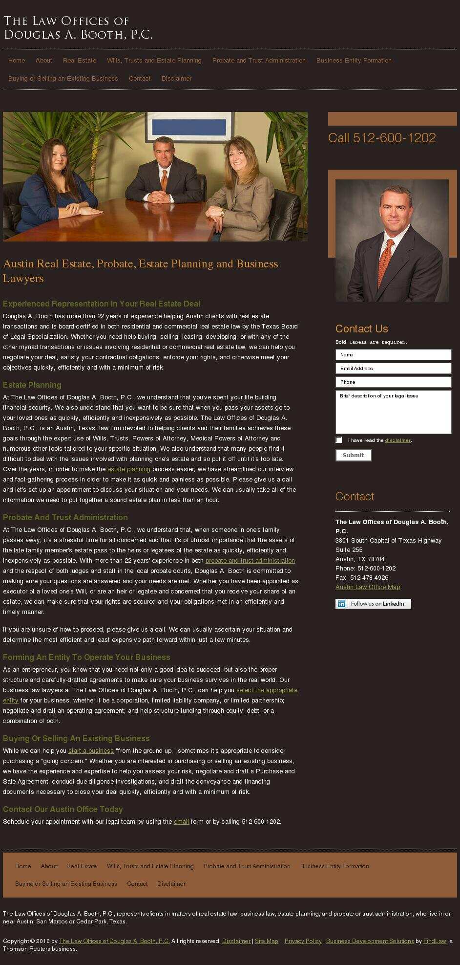 The Law Offices of Douglas A. Booth, P.C. - Austin TX Lawyers