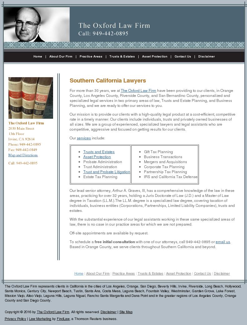 The Oxford Law Firm - Irvine CA Lawyers