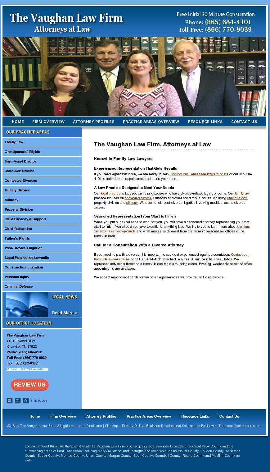 The Vaughan Law Firm - Knoxville TN Lawyers