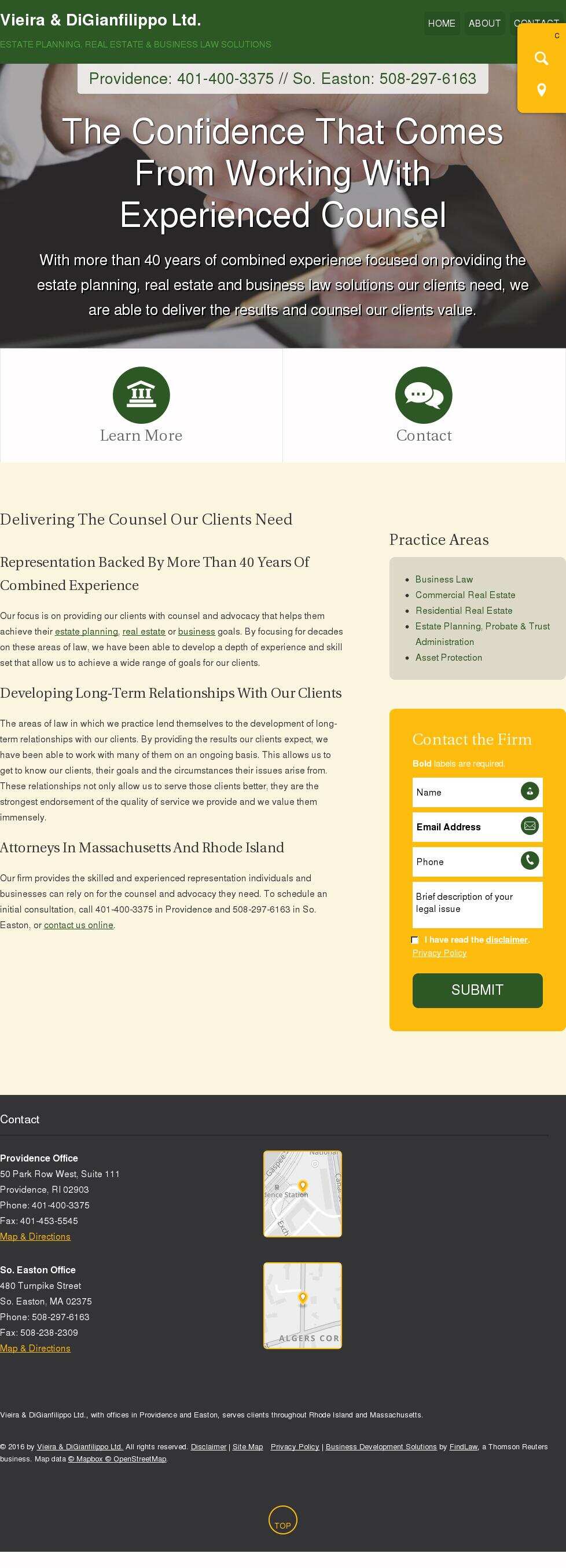 Vieira & DiGianfilippo Ltd. - Providence RI Lawyers