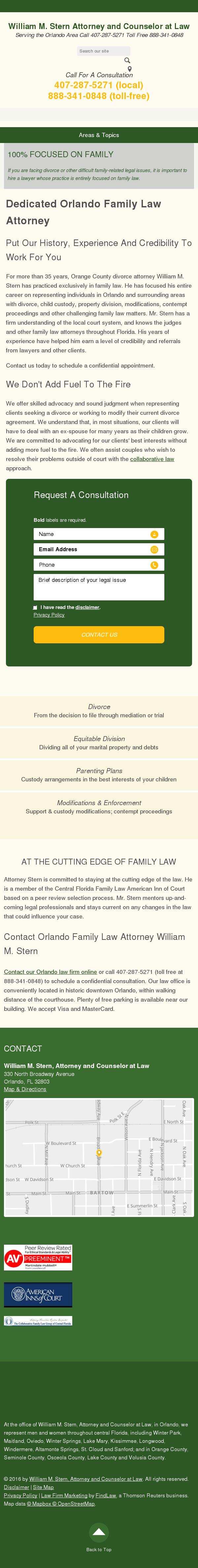 William M. Stern, Attorney and Counselor at Law - Orlando FL Lawyers