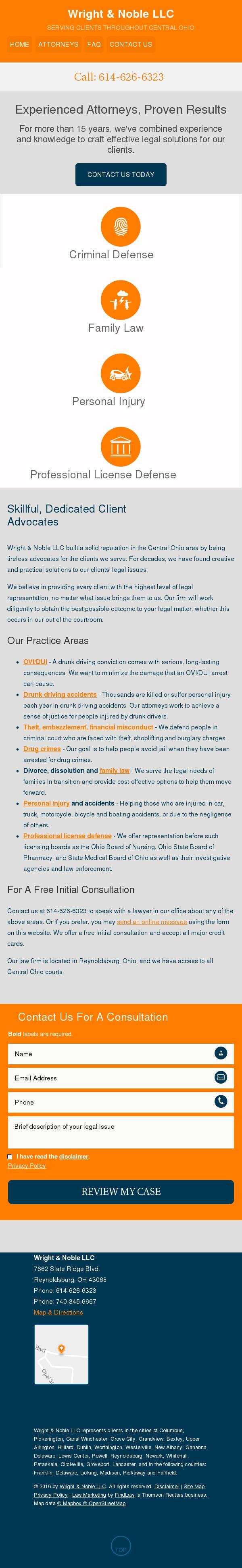 Wright & Noble LLC - Reynoldsburg OH Lawyers