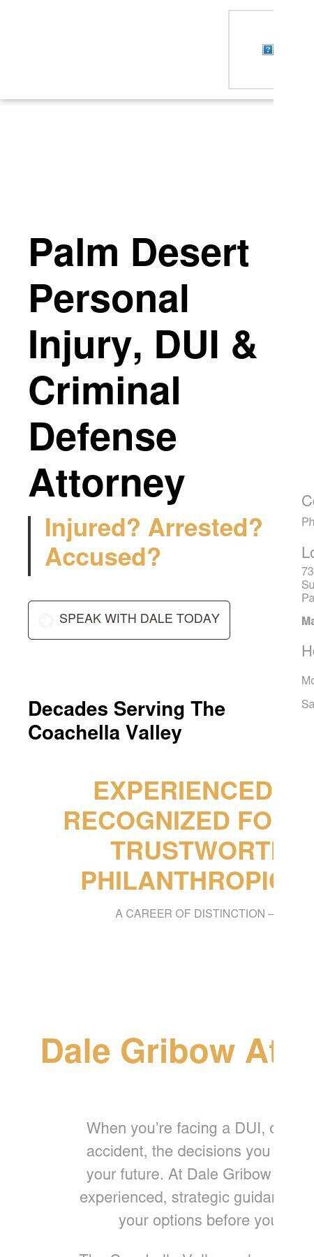 Dale Gribow Attorney at Law - Palm Desert CA Lawyers