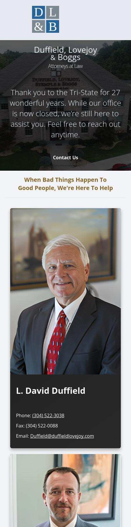 Duffield, Lovejoy, Stemple & Boggs, Attorneys at Law - Huntington WV Lawyers