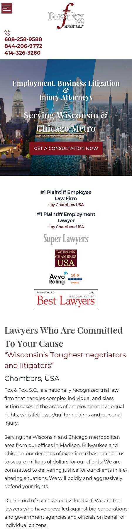 Fox & Fox, S.C. - Monona WI Lawyers