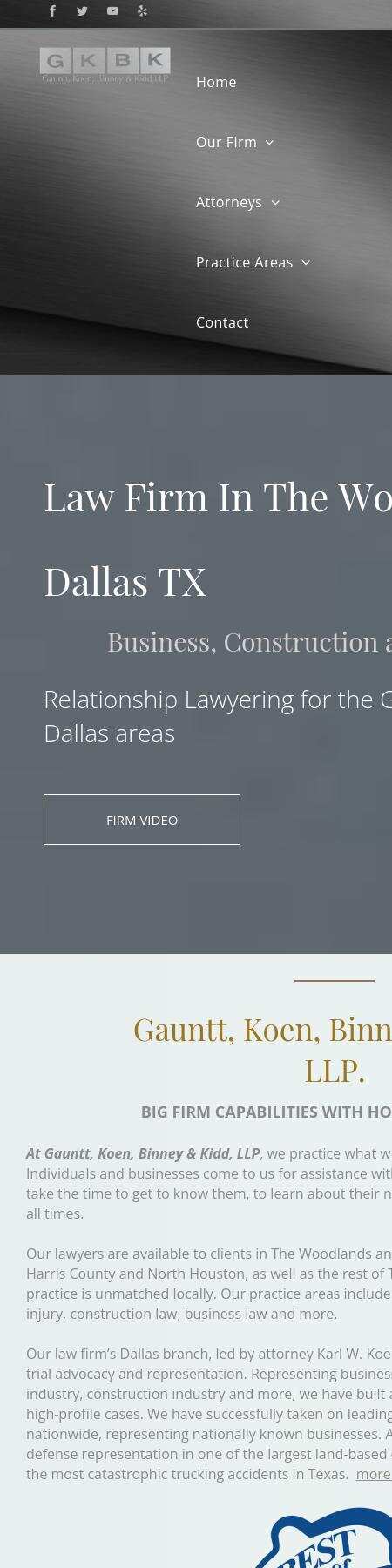 Gauntt, Earl, Binney & Koen, LLP - Dallas TX Lawyers
