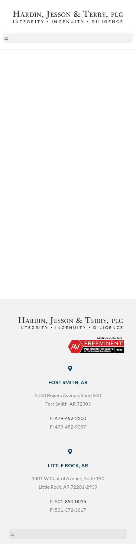 Hardin, Jesson & Terry, PLC - Little Rock AR Lawyers