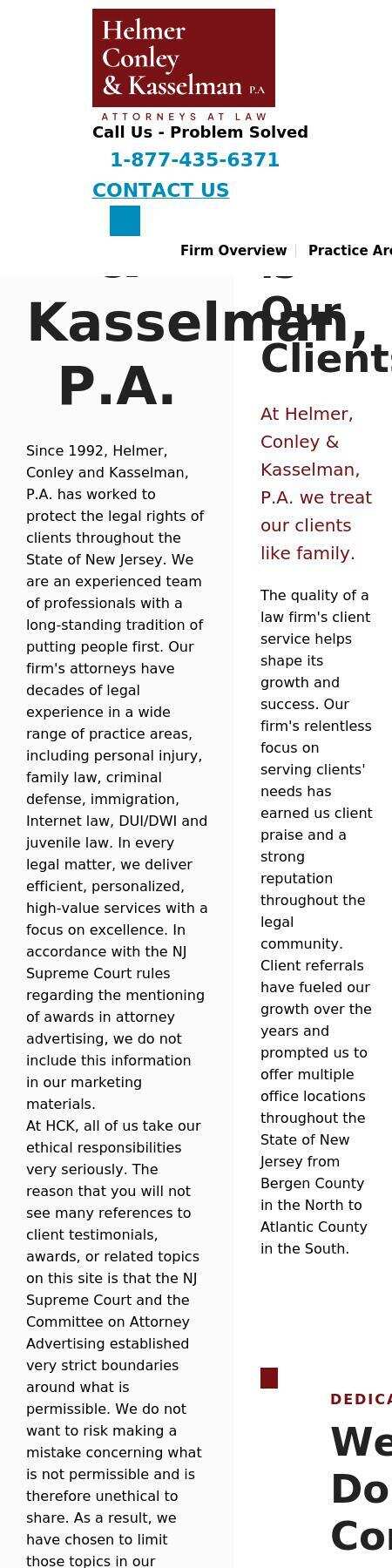 Helmer, Conley & Kasselman, P.A. - New Brunswick NJ Lawyers
