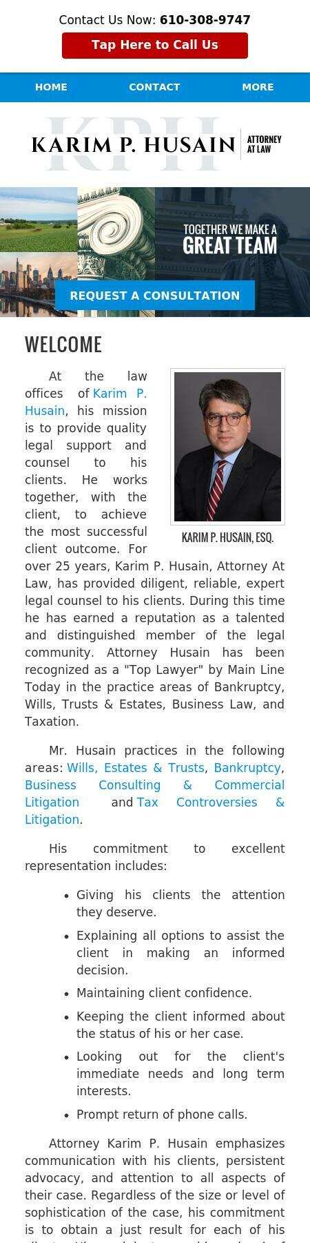 Karim P. Husain, Attorney at Law - Radnor PA Lawyers