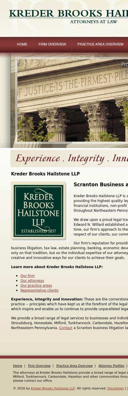 Kreder Brooks Hailstone LLP - Scranton PA Lawyers
