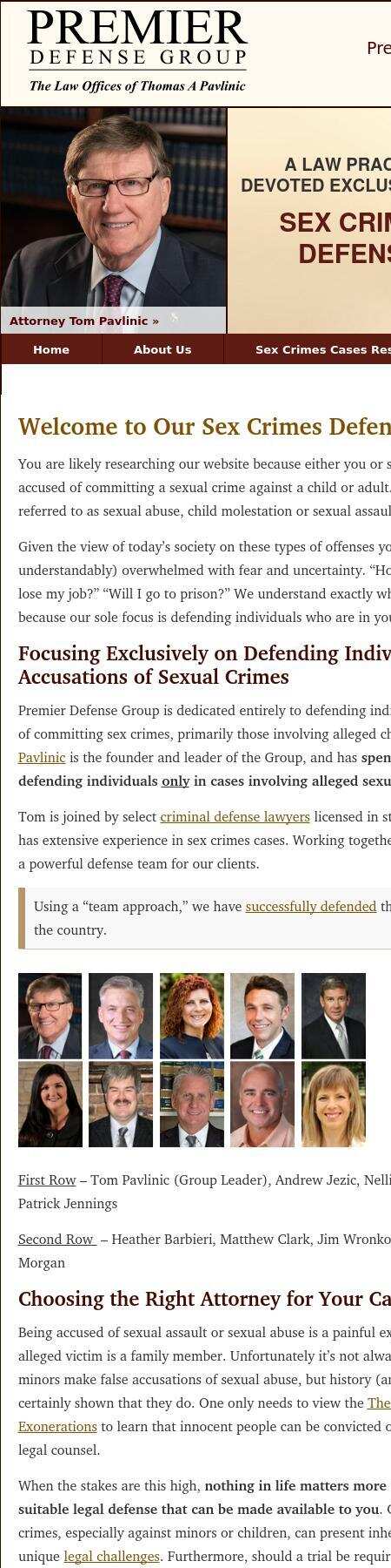 Premier Defense Group - Law Offices of Thomas A. Pavlinic - Annapolis MD Lawyers