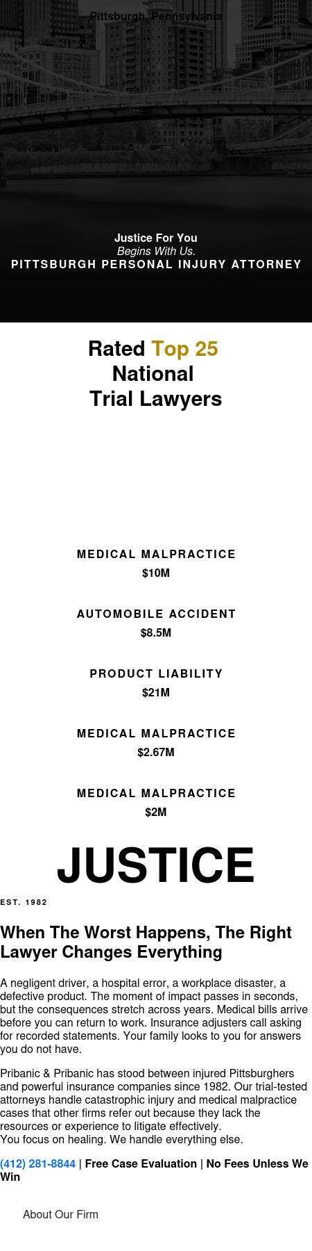 Pribanic & Pribanic - White Oak PA Lawyers