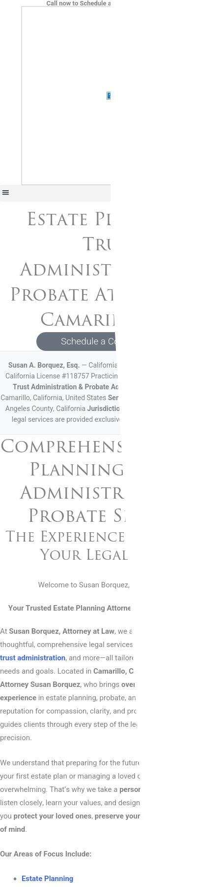 Susan Borquez, Attorney At Law - Camarillo CA Lawyers