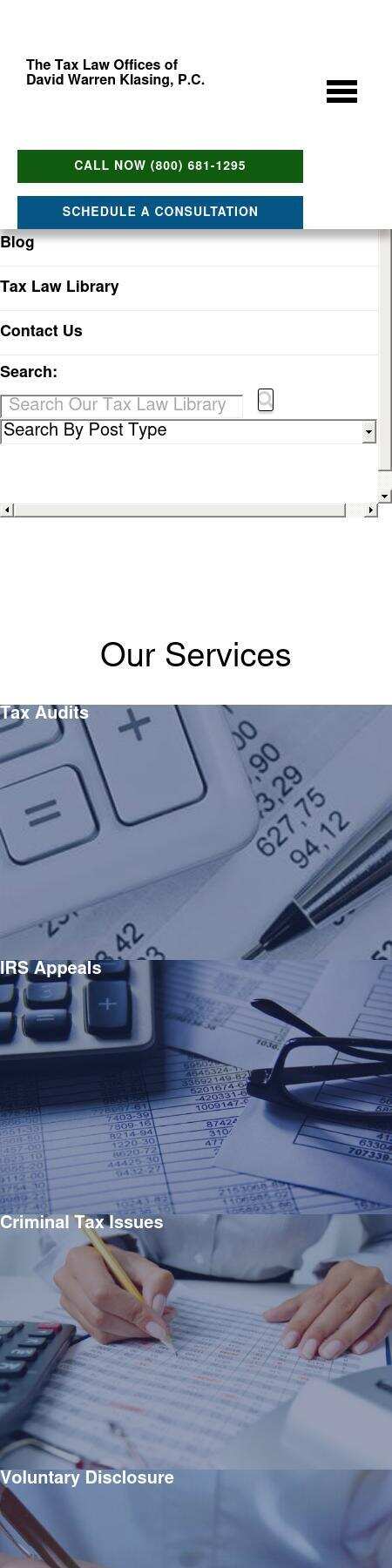 Tax Law Offices of David W. Klasing - Los Angeles CA Lawyers