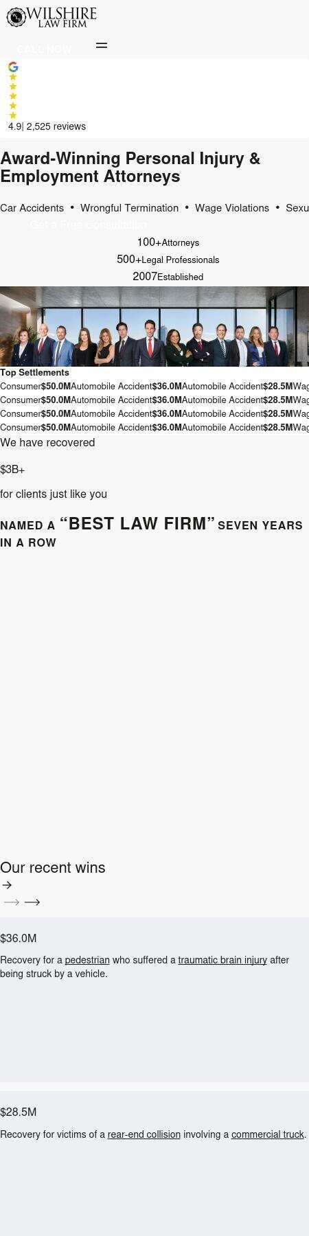Wilshire Law Firm - San Jose CA Lawyers