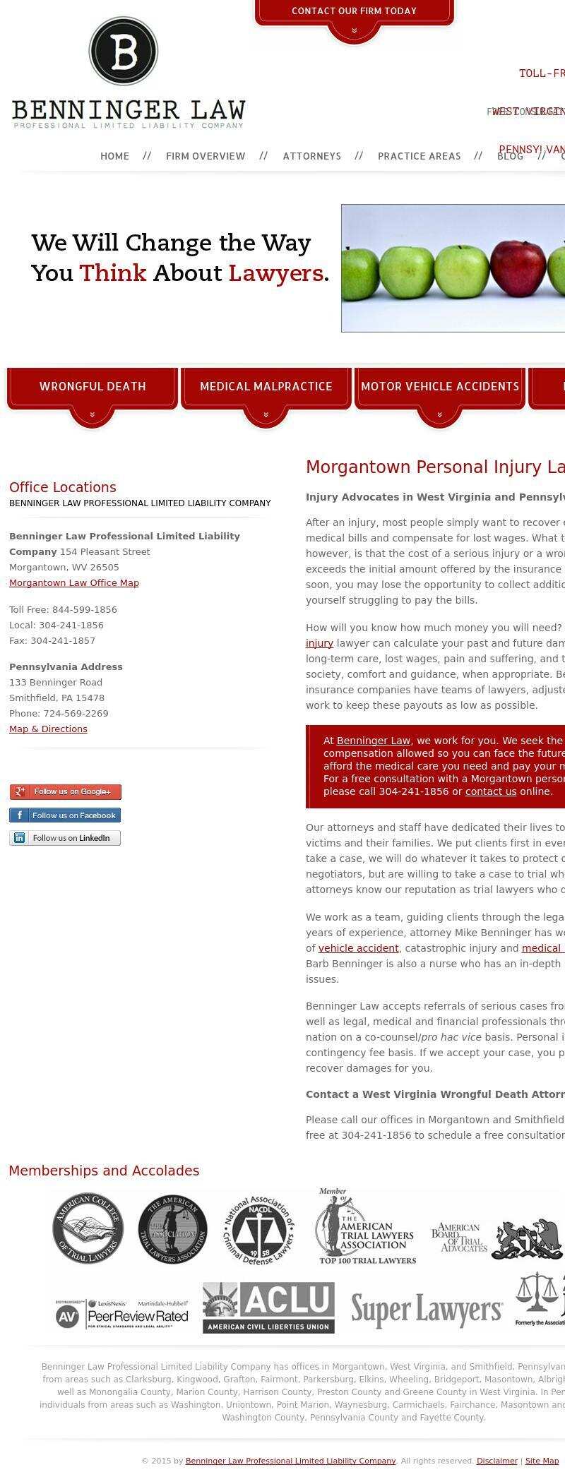 Benninger Law Professional Limited Liability Company - Smithfield PA Lawyers