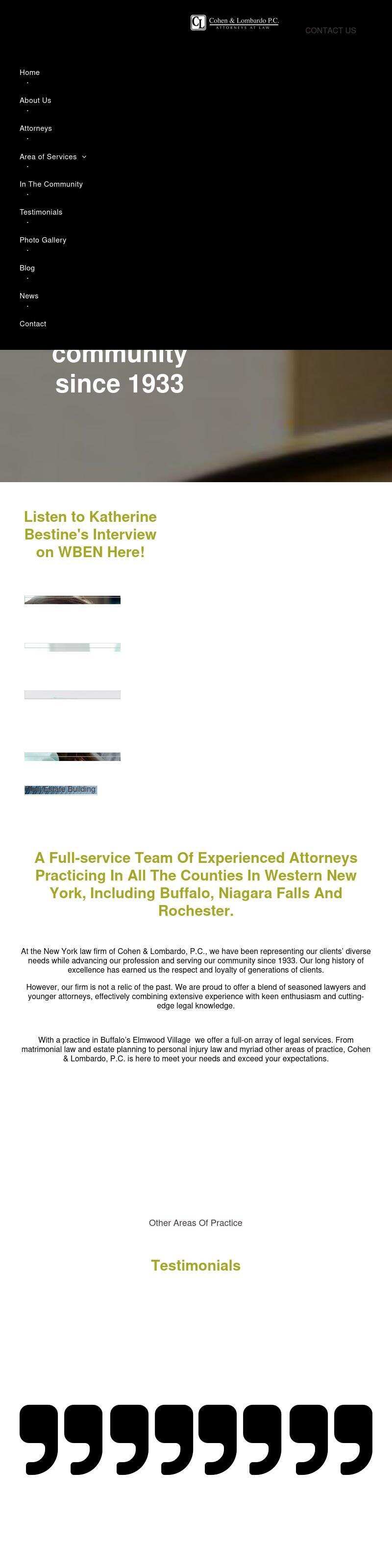 Cohen & Lombardo, P.C. - Buffalo NY Lawyers