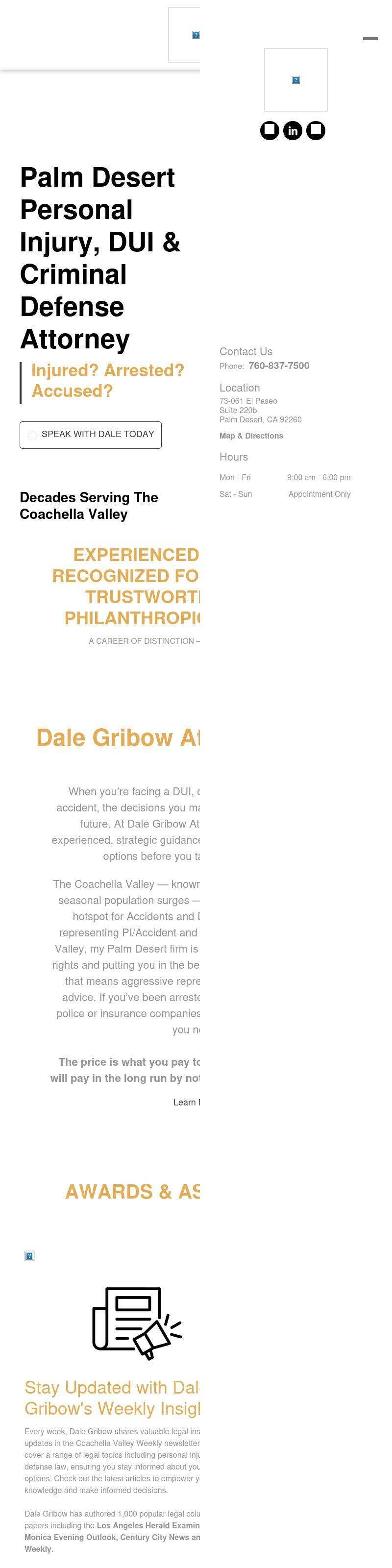 Dale Gribow Attorney at Law - Palm Desert CA Lawyers