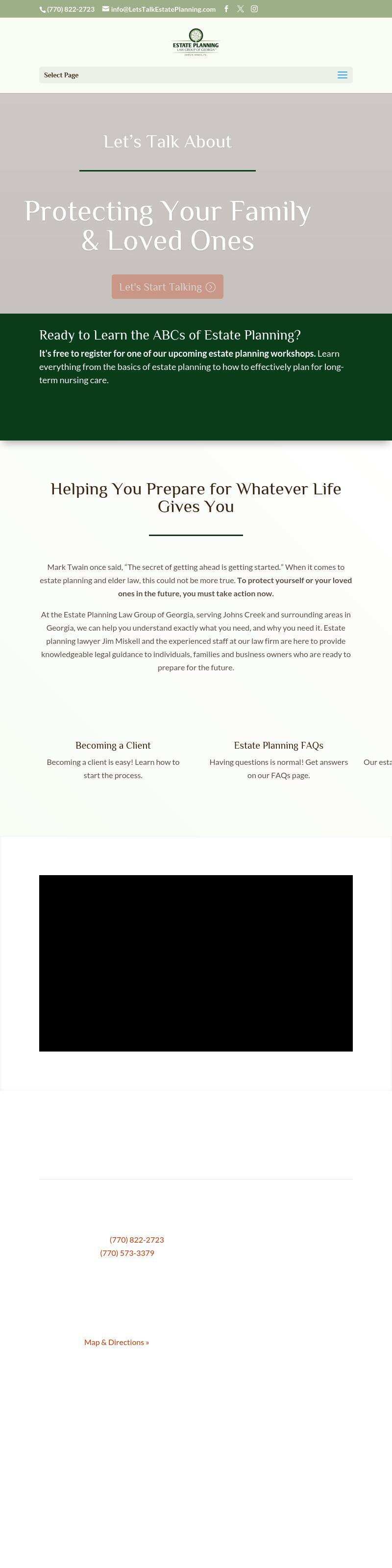 ESTATE PLANNING LAW GROUP OF GEORGIA, James M. Miskell P.C. - Lawrenceville GA Lawyers
