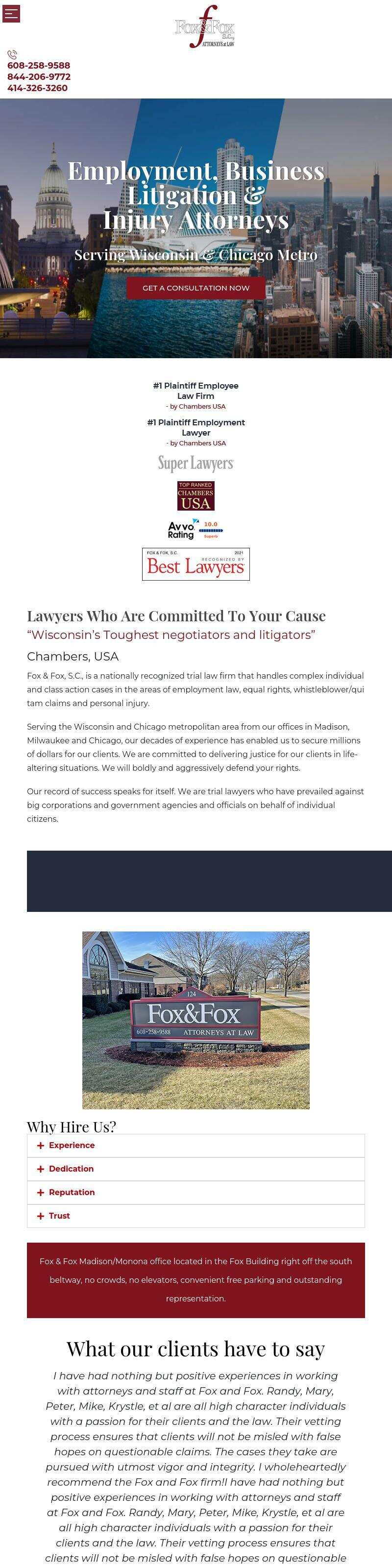 Fox & Fox, S.C. - Monona WI Lawyers