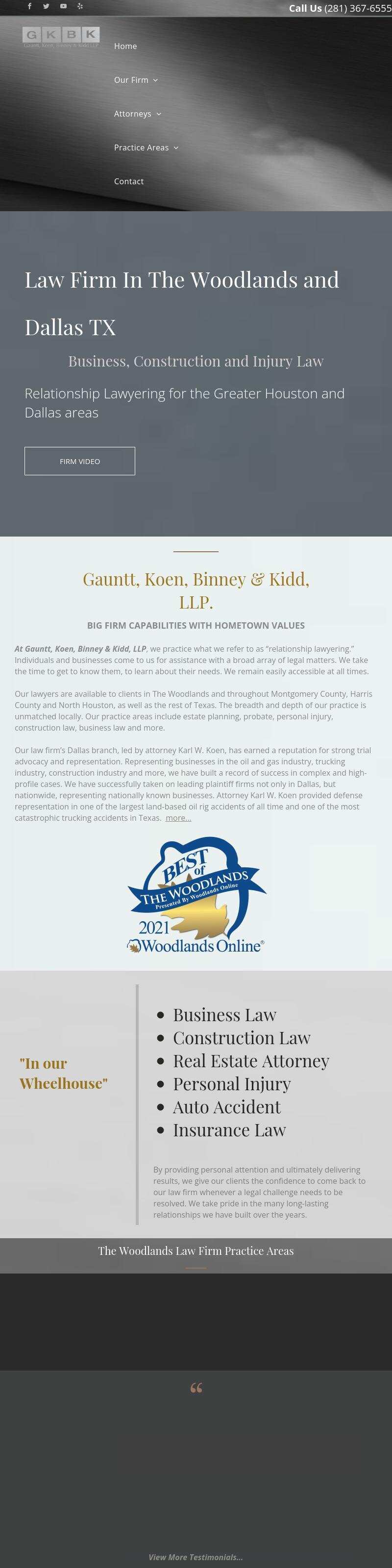 Gauntt, Earl, Binney & Koen, LLP - Dallas TX Lawyers