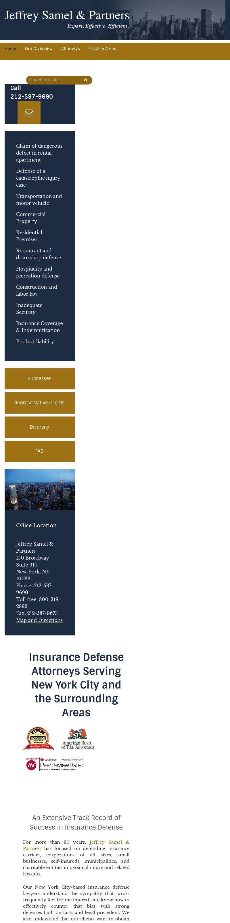 Jeffrey Samel & Partners - New York NY Lawyers