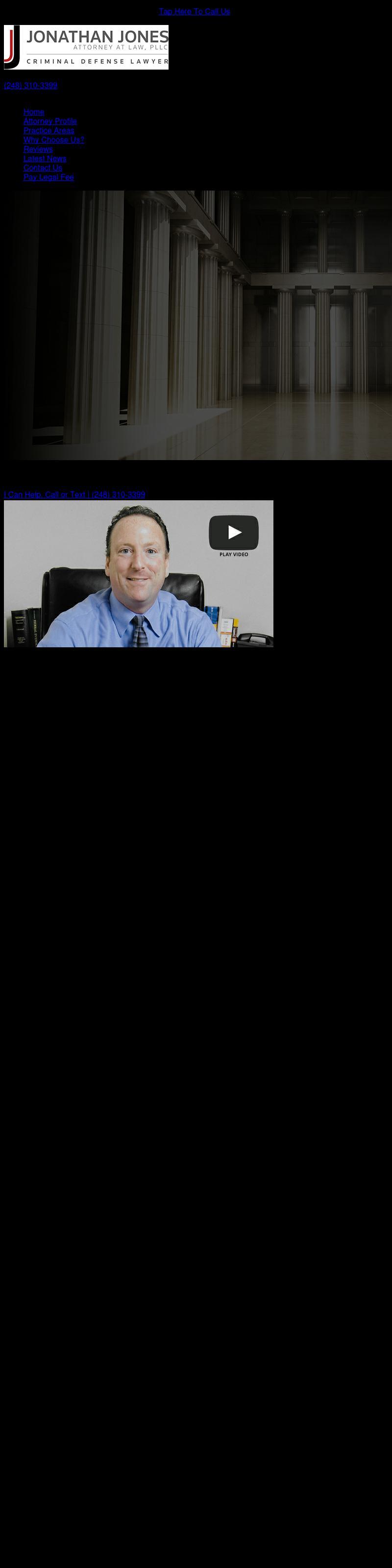Jonathan Jones, Attorney at Law, PLLC - Romulus MI Lawyers