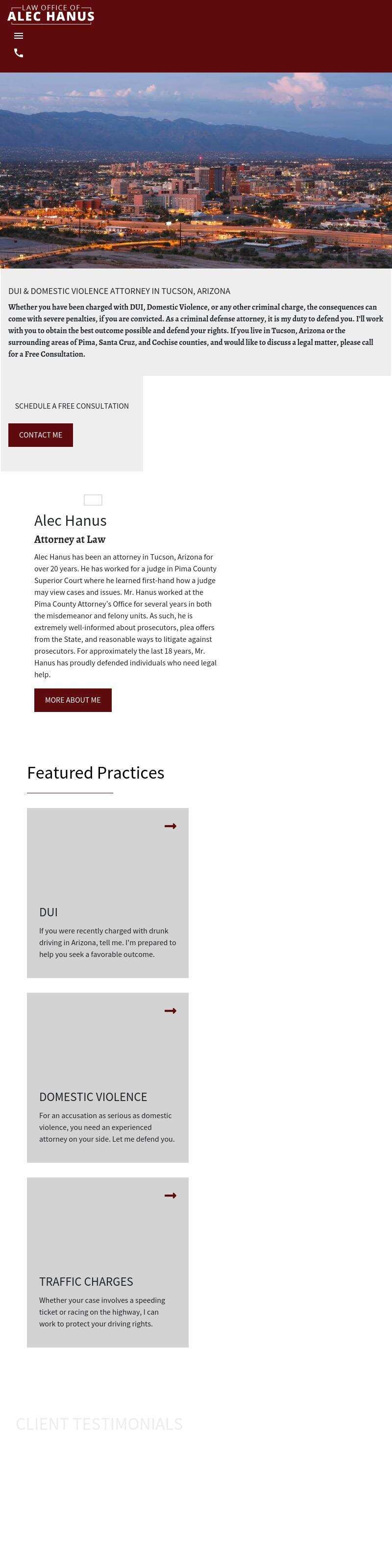 Law Office of Alec Hanus - Tucson AZ Lawyers