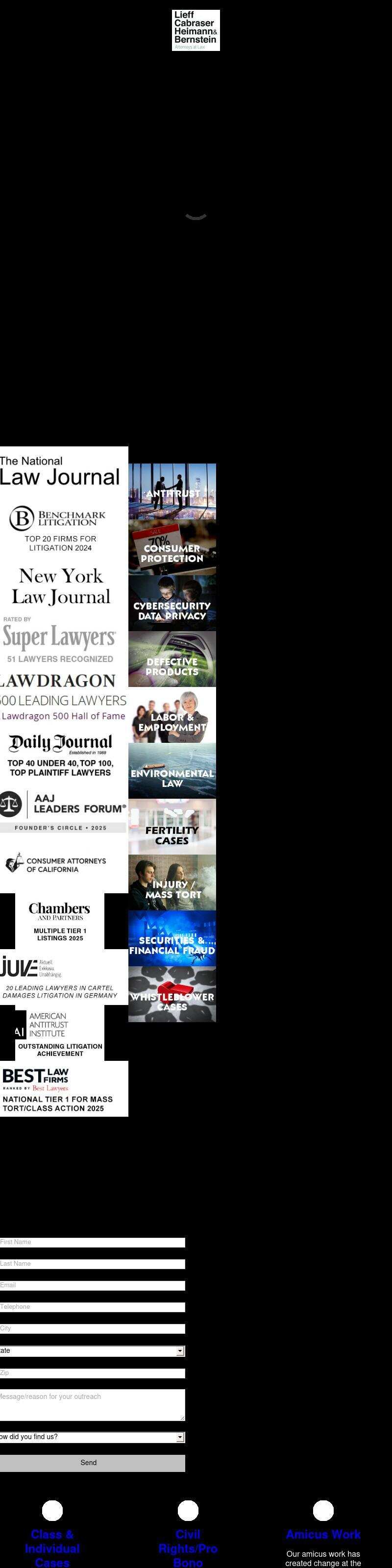 Lieff Cabraser Heimann & Bernstein, LLP - New York NY Lawyers