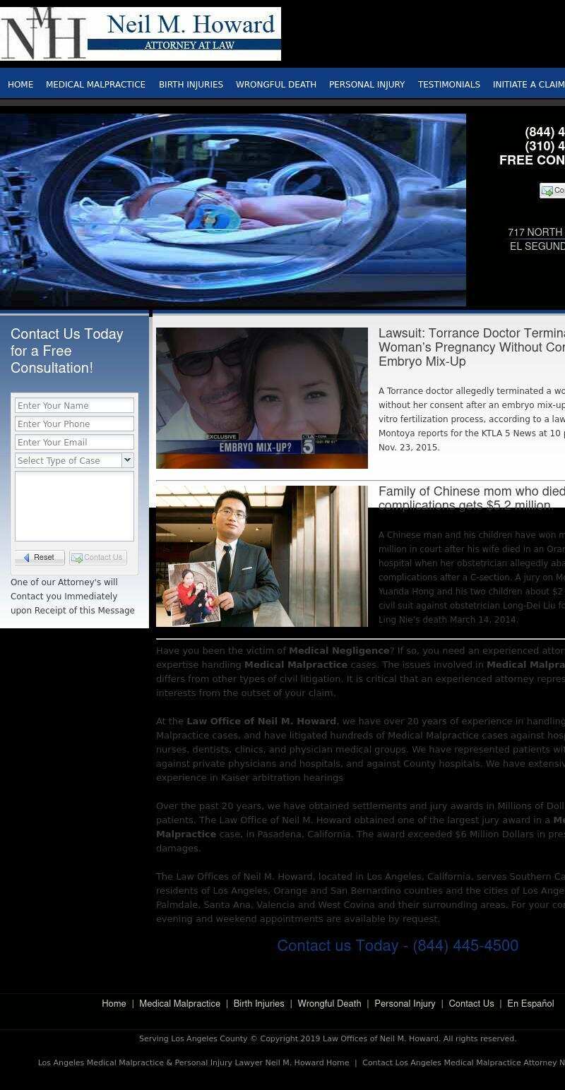Neil M. Howard, Attorney at Law - Santa Monica CA Lawyers