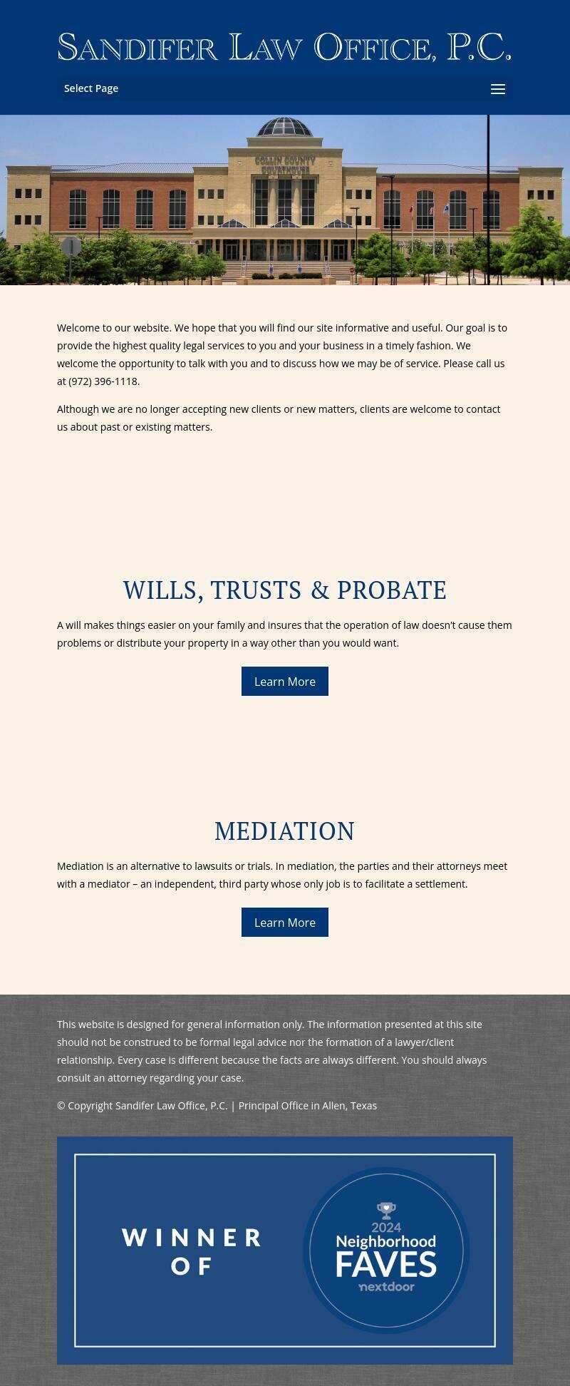 Sandifer Law Office, P.C. - Allen TX Lawyers