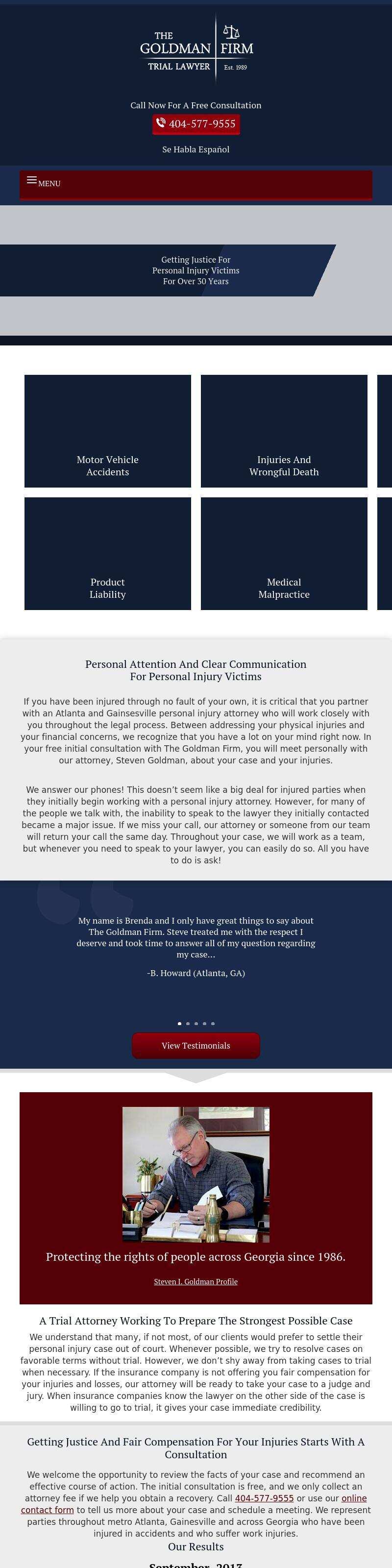 Steven I. Goldman - Attorney at Law - Gainesville GA Lawyers