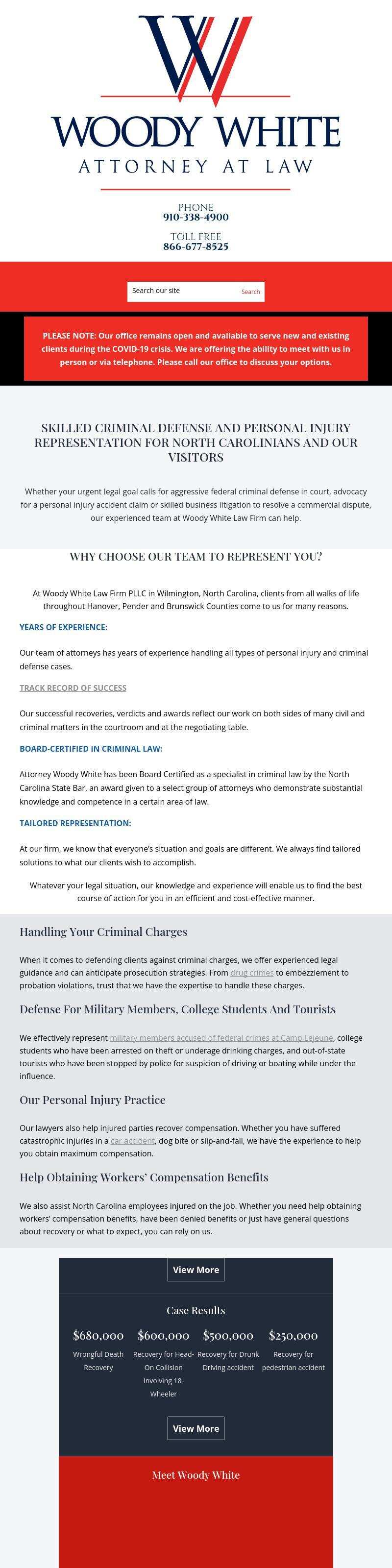 Woody White Law PLLC - Wilmington NC Lawyers